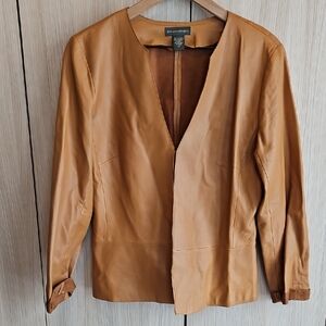 Banana Republic Tan Leather Jacket
